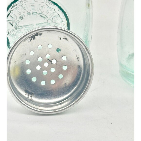 Vidrios San Miguel 100% Recycled Authentic Glass Salt Pepper Shakers Green 4 Oz - Picture 10 of 10